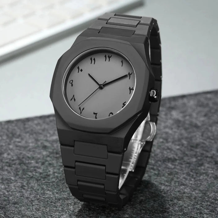 LUXURY WATERPROOF ARABIC DIAL WATCH