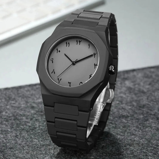 LUXURY WATERPROOF ARABIC DIAL WATCH